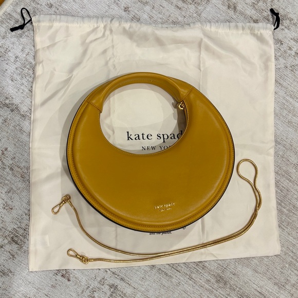 Kate Spade New York Expo Top Handle Bag in Mustard Yellow Leather